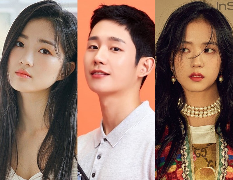 จองแฮอิน(Jung Hae In)กับคิมฮเยยุน(Kim Hye Yoon) และจีซู (Jisoo) วง BLACKPINK