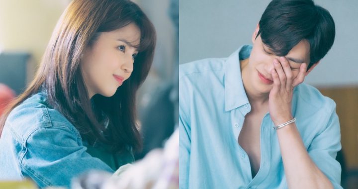 ซงคัง(Song Kang) เขินขณะโพสท่าให้ฮันโซฮี(Han So Hee) ในเบื้องหลังละครเรื่อง “Nevertheless”